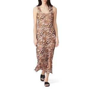 Women's Louna Brown Animal Print Sheath Dress Size M